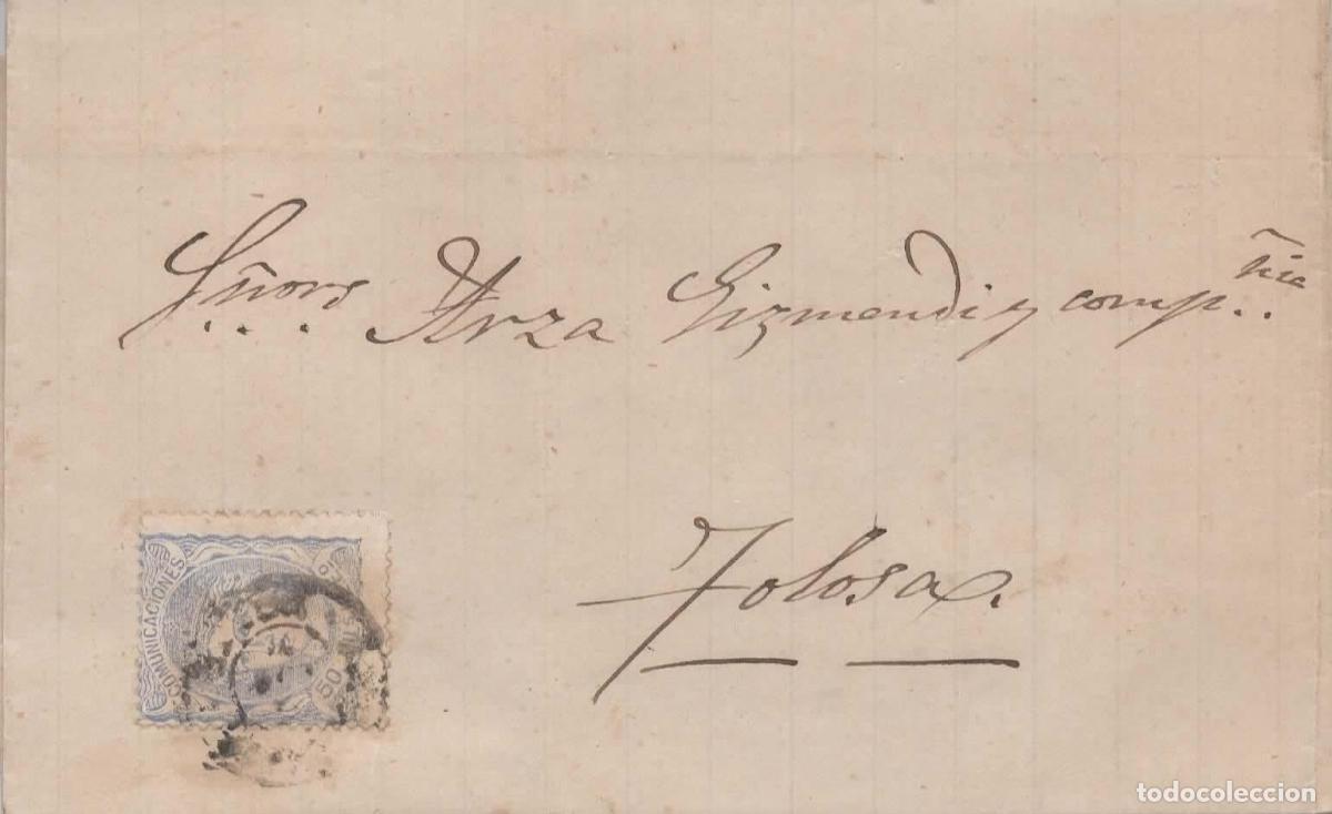 Sellos: VELAYOS AVILA A TOLOSA 1871 - Foto 1