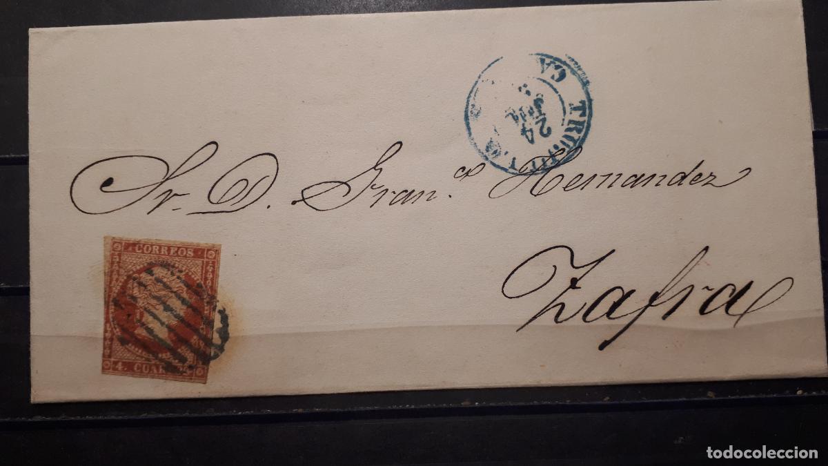 Sellos: Carta circulada en 1855. EDIFIL 44 - Foto 1