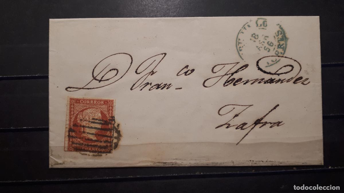 Sellos: Carta circulada en 1855. EDIFIL 44 - Foto 1