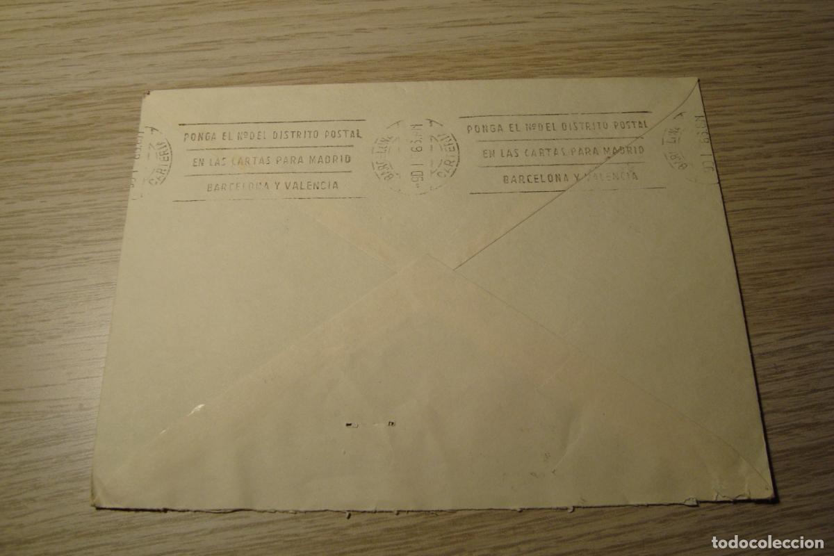 Sellos: ANTIGUO SOBRE CIRCULADO CAPDESASO HUESCA 1966 - Foto 3