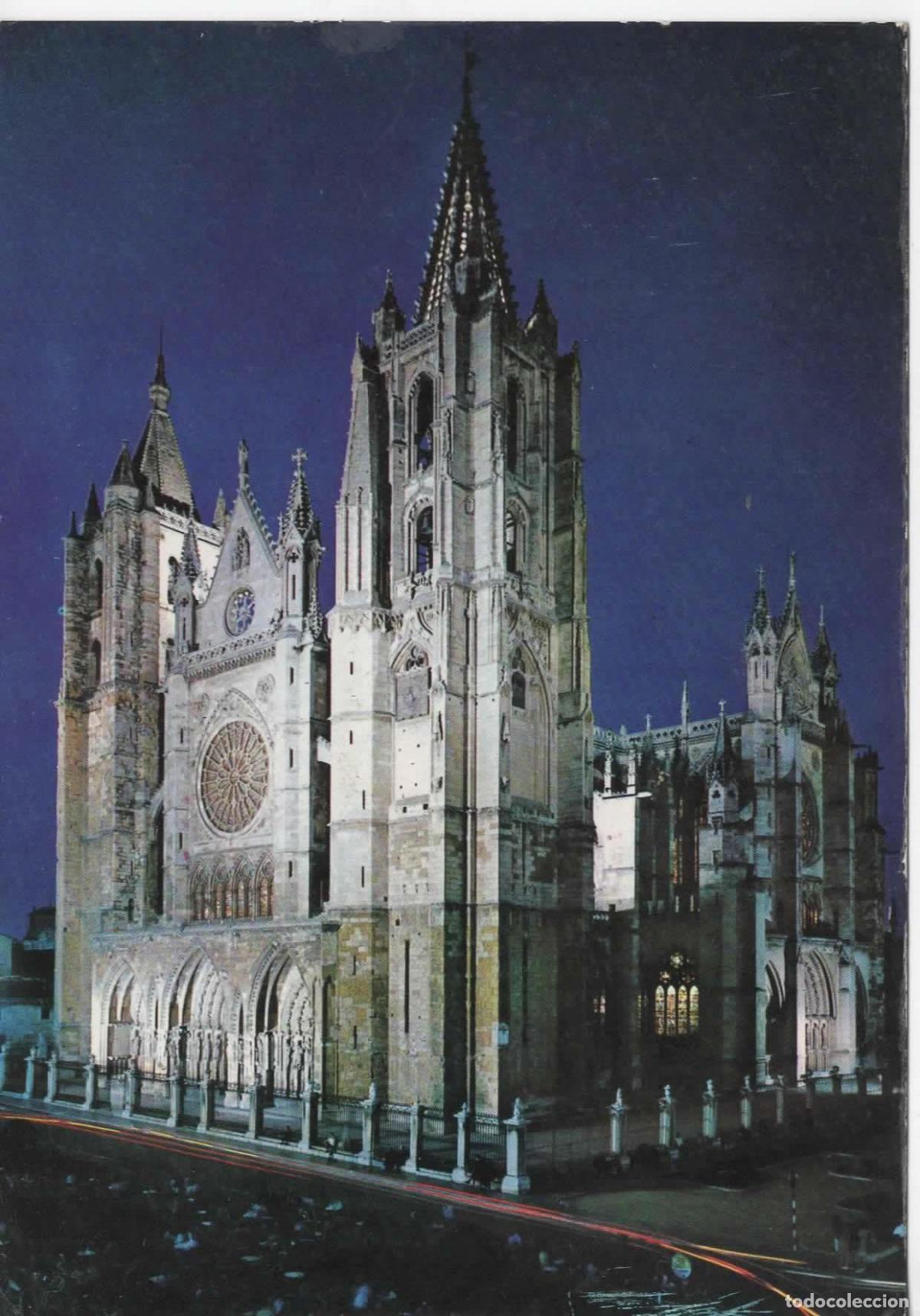 Sellos: POSTAL LEON CON MAT ESTACION - Foto 2