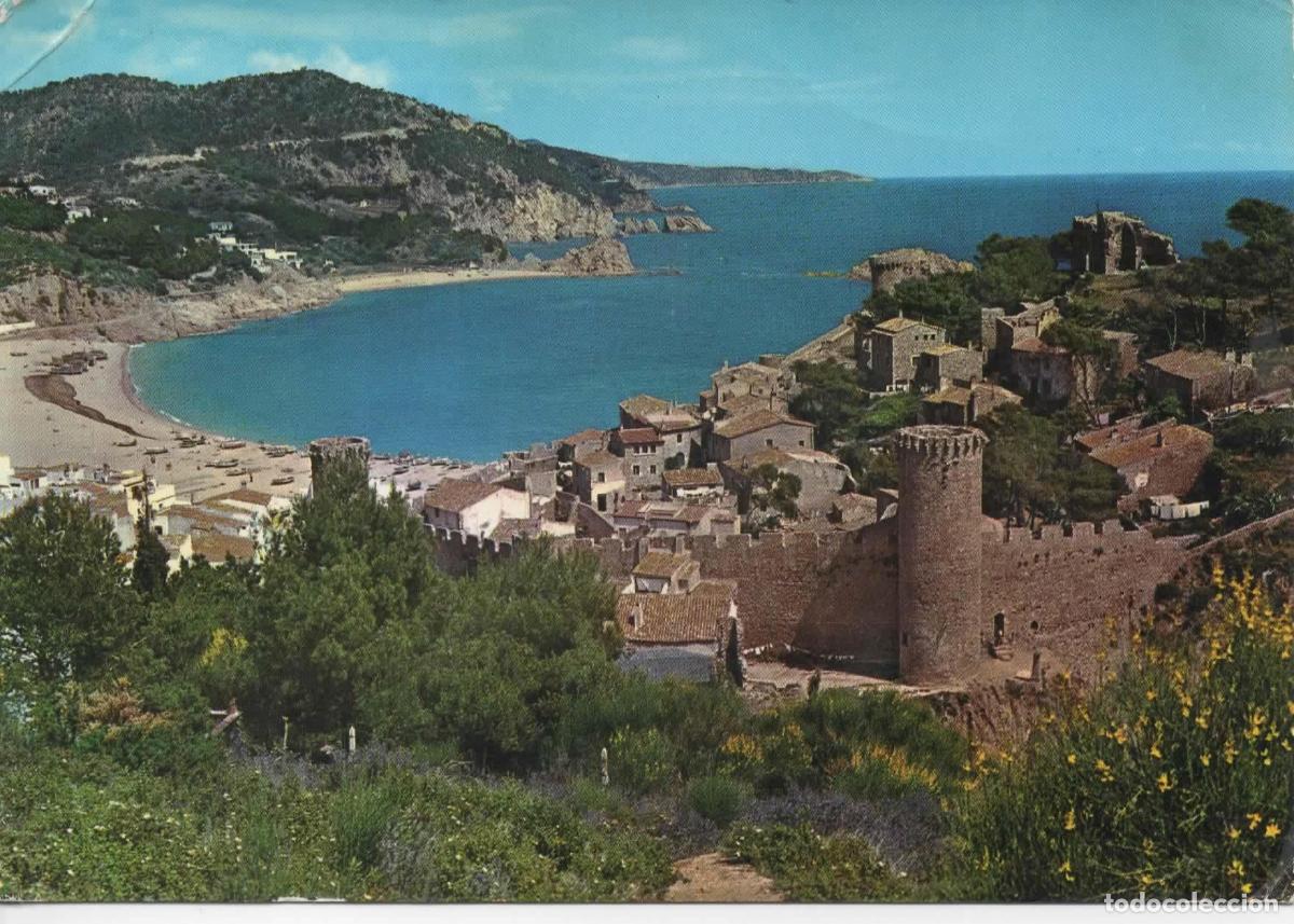 Sellos: POSTAL CON MAT 1971 RODILLO TOSSA DE MAR FLOR DE MAR - Foto 2