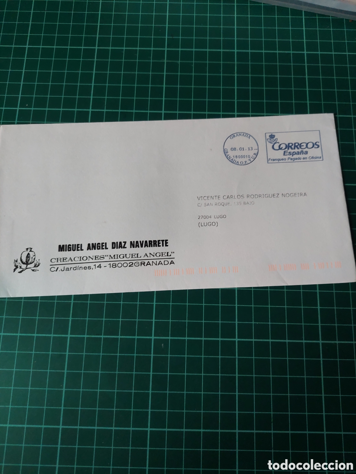 Sellos: 2013 GRANADA MATASELLO PAGADO CORREOS ESPA&Ntilde;A - Foto 1