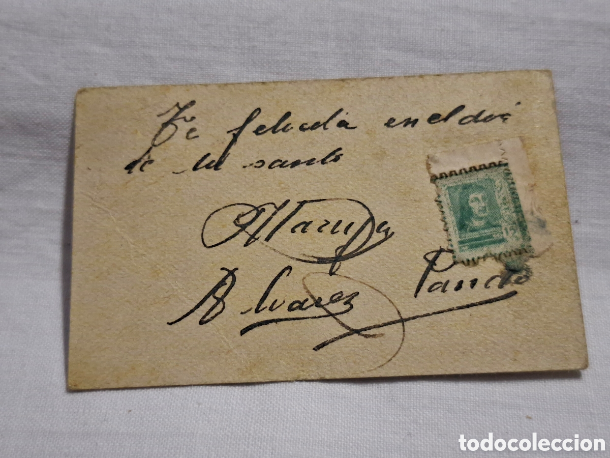 Sellos: TARJETA POSTAL CIRCULADA .MIDE 4,5 X 7,1. - Foto 2