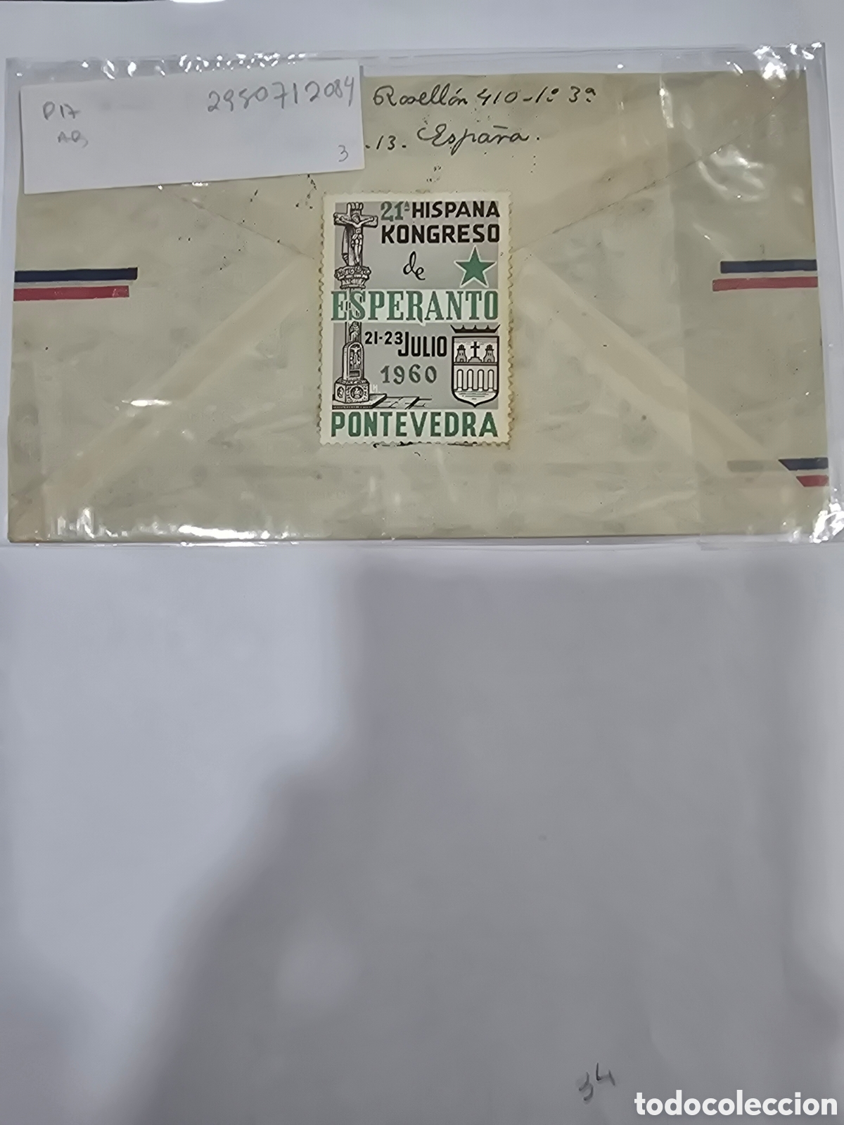 Sellos: SOBRE CORREO AEREO , DESTINO BRASIL - Foto 2