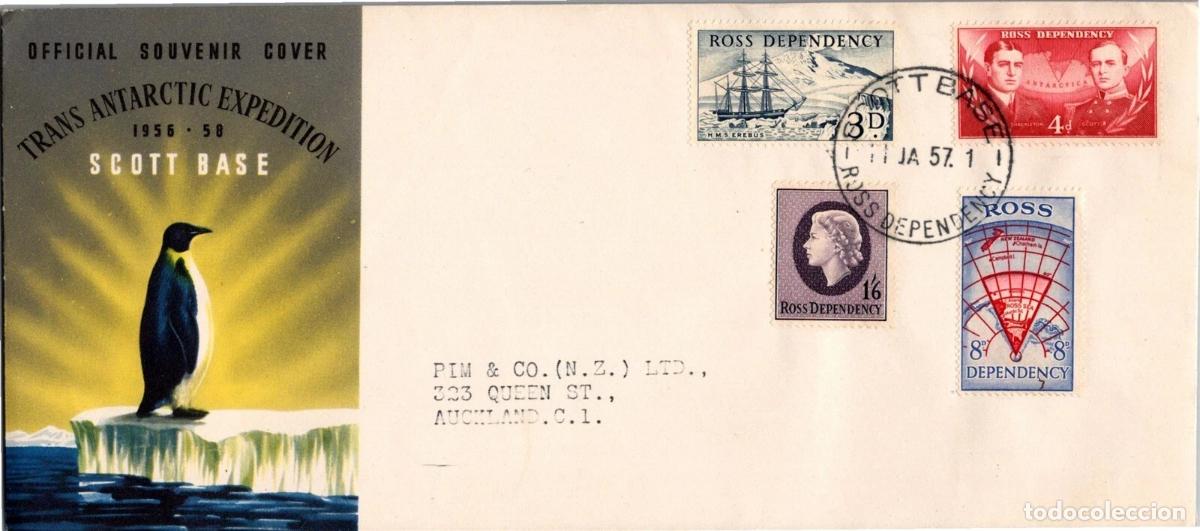 Sellos: ANTARTIDA ANTARCTIC ROSS DEPENDENCY SCOTT BASE 1957 - Foto 1
