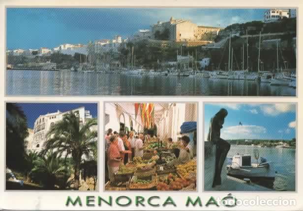 Sellos: TARJETA POSTAL MAO MAHON SELLO AGUILA EAGLE - Foto 2