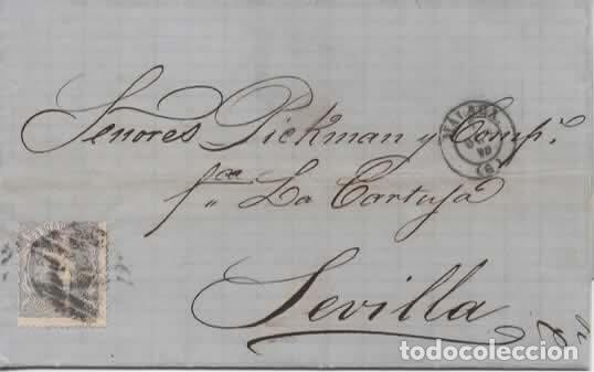 Sellos: MALAGA A SEVILLA 1870 - Foto 1
