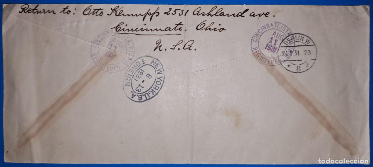Sellos: Carta EEUU. a&ntilde;o 1931 - Foto 2