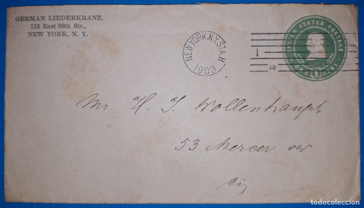 Sellos: Carta EEUU. a&ntilde;o 1903 - Foto 1