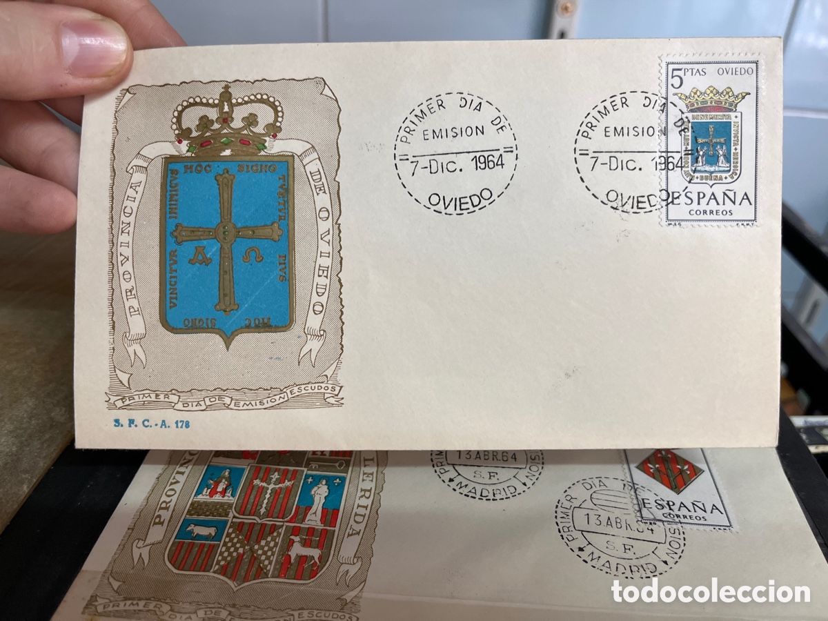 Sellos: Sobre matasellado 1964 Oviedo - Foto 1