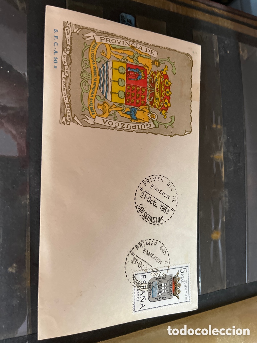Sellos: Sobre matasellado 1963 Guip&uacute;zcoa - Foto 1