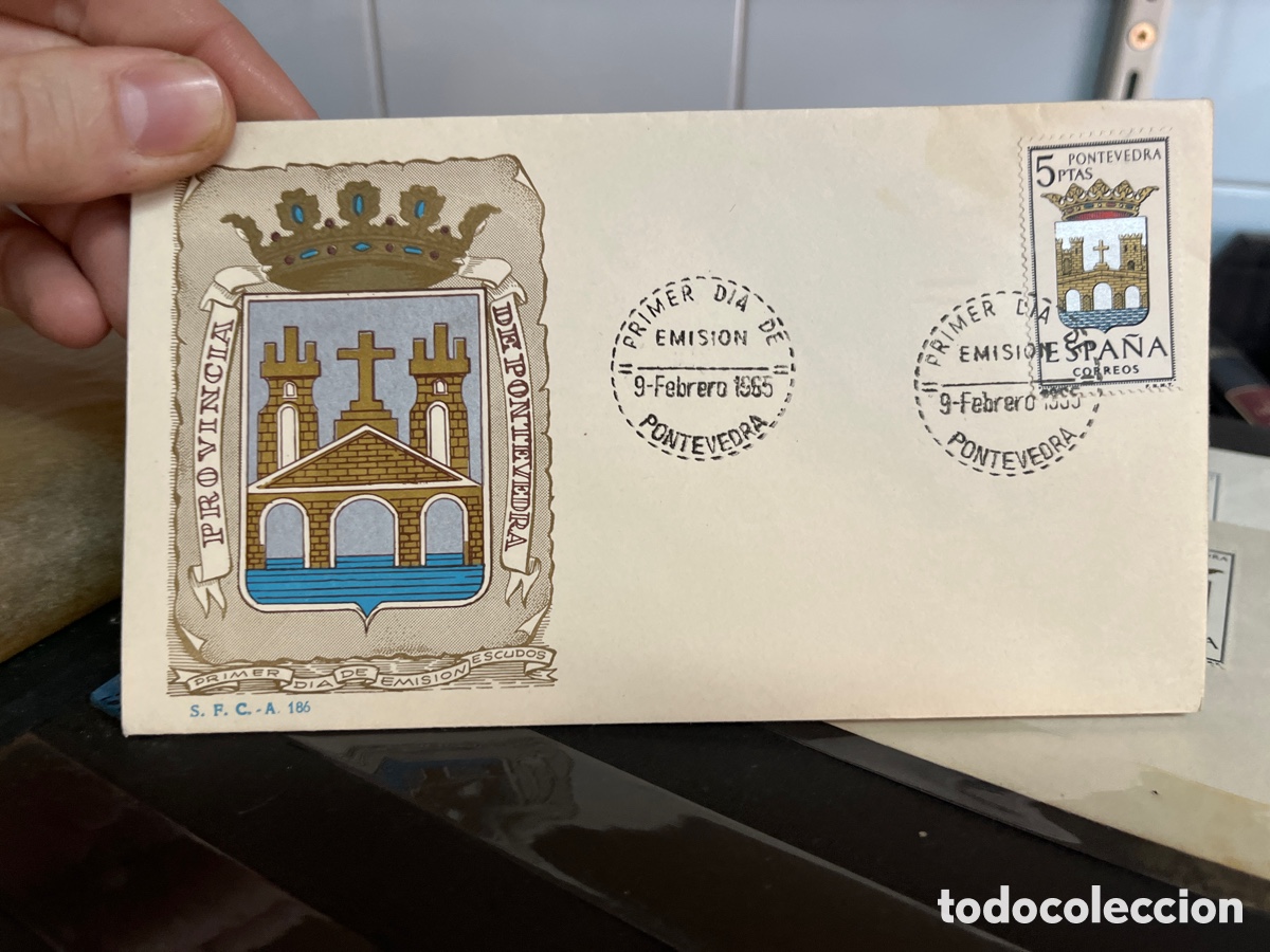 Sellos: Sobre matasellado 1965 Pontevedra - Foto 1