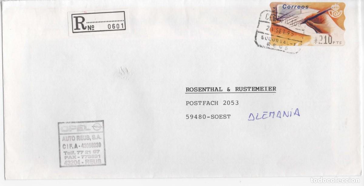 Sellos: REUS TARRAGONA CC CERTIFICADA ATM 1995 - Foto 1