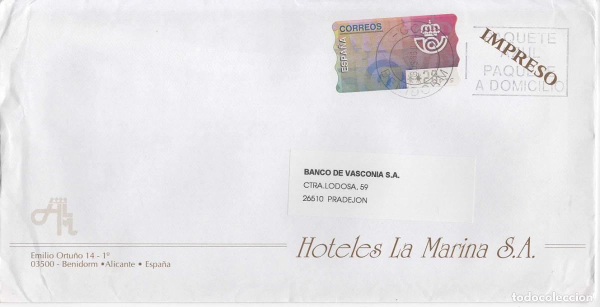 Sellos: BENIDORM ALICANTE CC ATM IMPRESOS - Foto 1