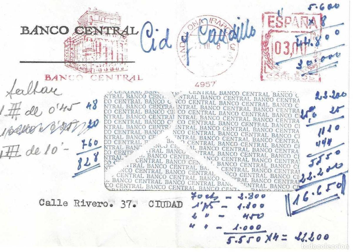 Sellos: SOBRE CIRCULADO BANCO CENTRAL - Foto 1