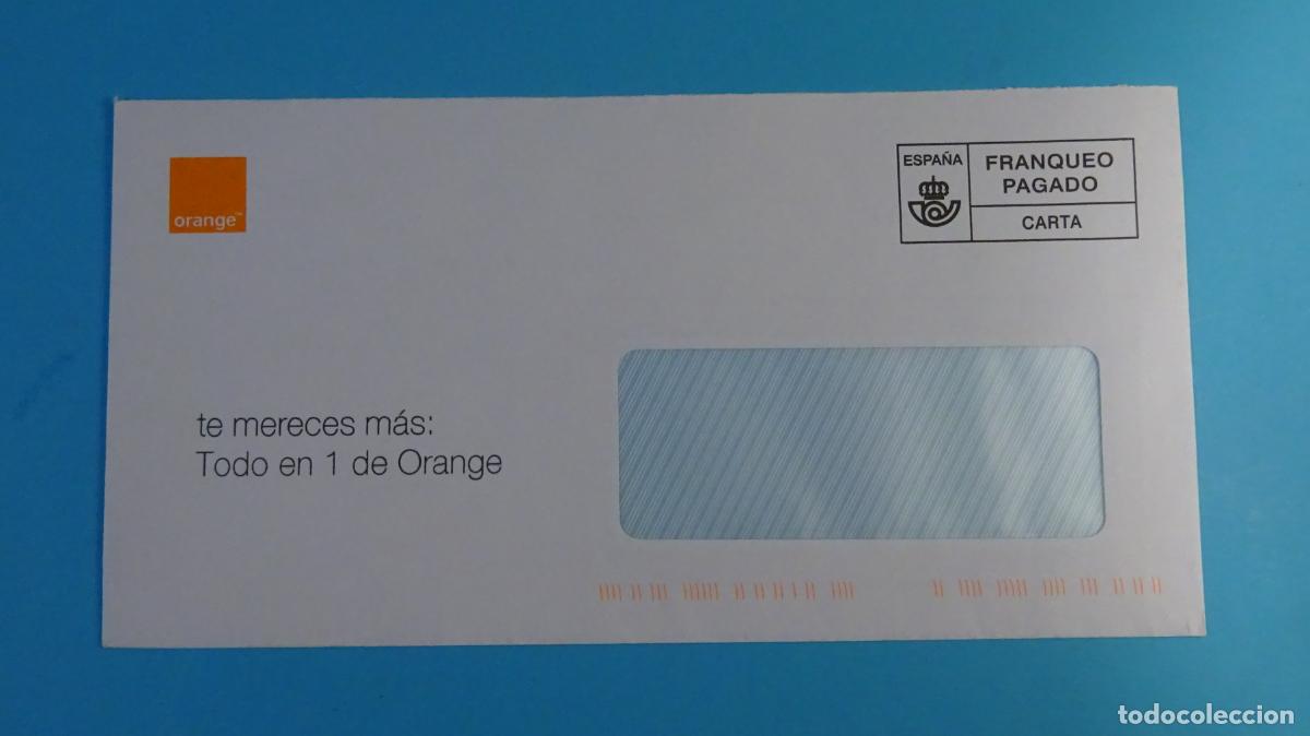 Sellos: SOBRE FRANQUEO PAGADO ORANGE - Foto 1