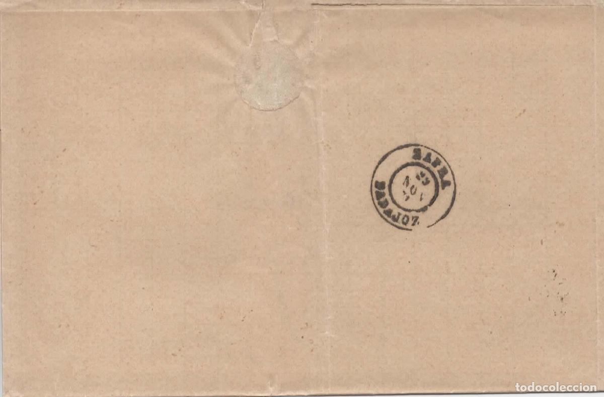 Sellos: SAVILLA A ZAFRA CACERES 1871 - Foto 2