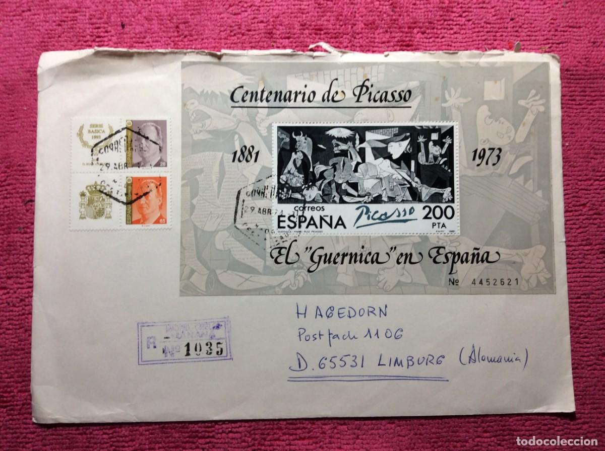 Sellos: ESPA&Ntilde;A. CARTA CERTIFICADA A ALEMANIA (1BBK76) - Foto 1