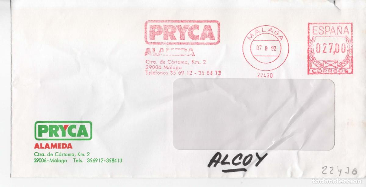 Sellos: FRANQUEO MECANICO METER MALAGA PRYCA ALAMEDA - Foto 1