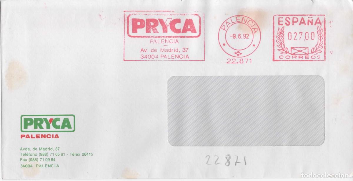 Sellos: FRANQUEO MECANICO METER PALENCIA PRYCA - Foto 1