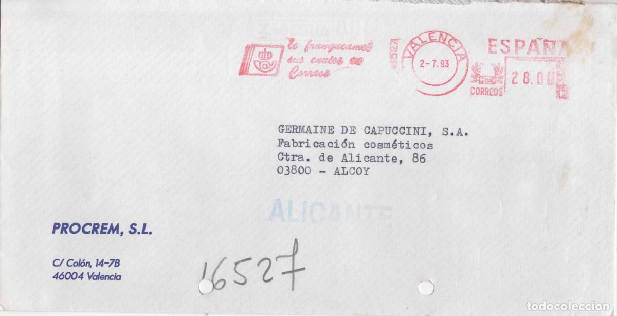 Sellos: FRANQUEO MECANICO METER VALENCIA CORREOS - Foto 1