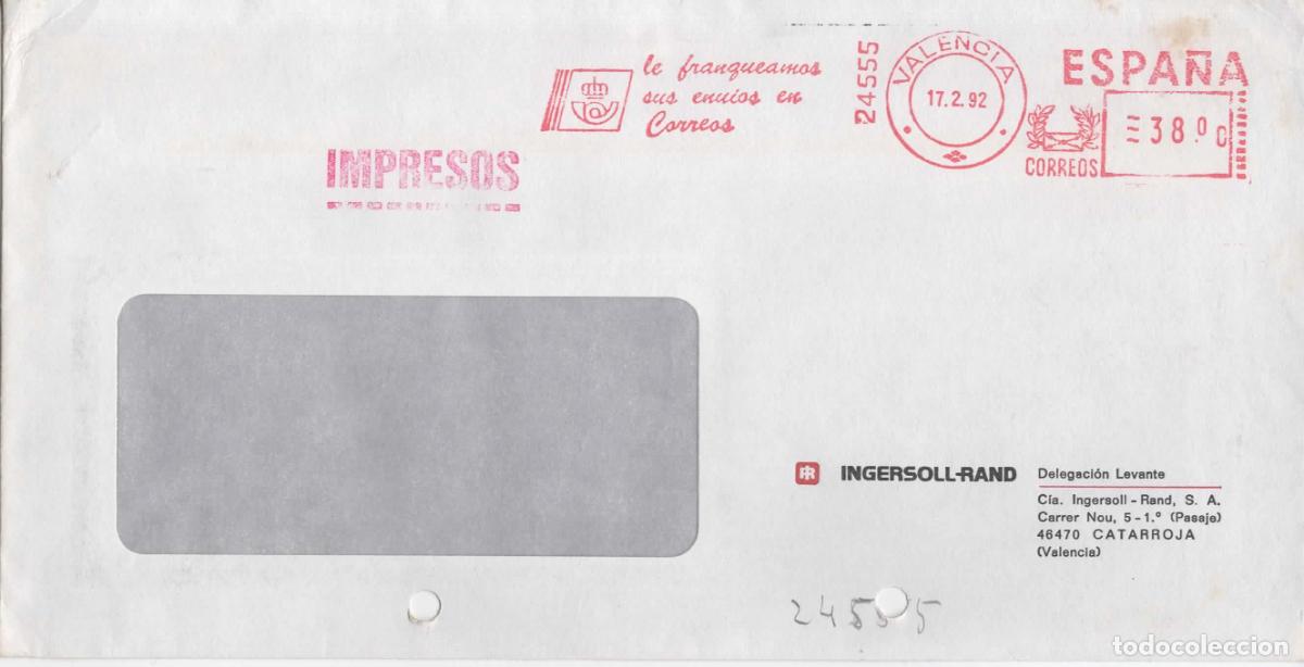 Sellos: FRANQUEO MECANICO METER VALENCIA CORREOS - Foto 1