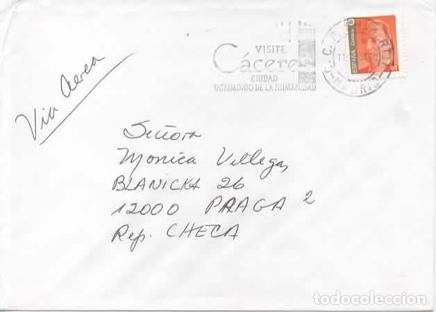 Sellos: MADRID RODILLO VISITE CACERES 1997 - Foto 1