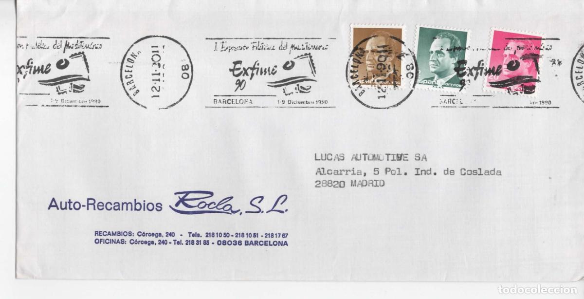 Sellos: BARCELONA CC ROD 1990 EXFIME 90 - Foto 1