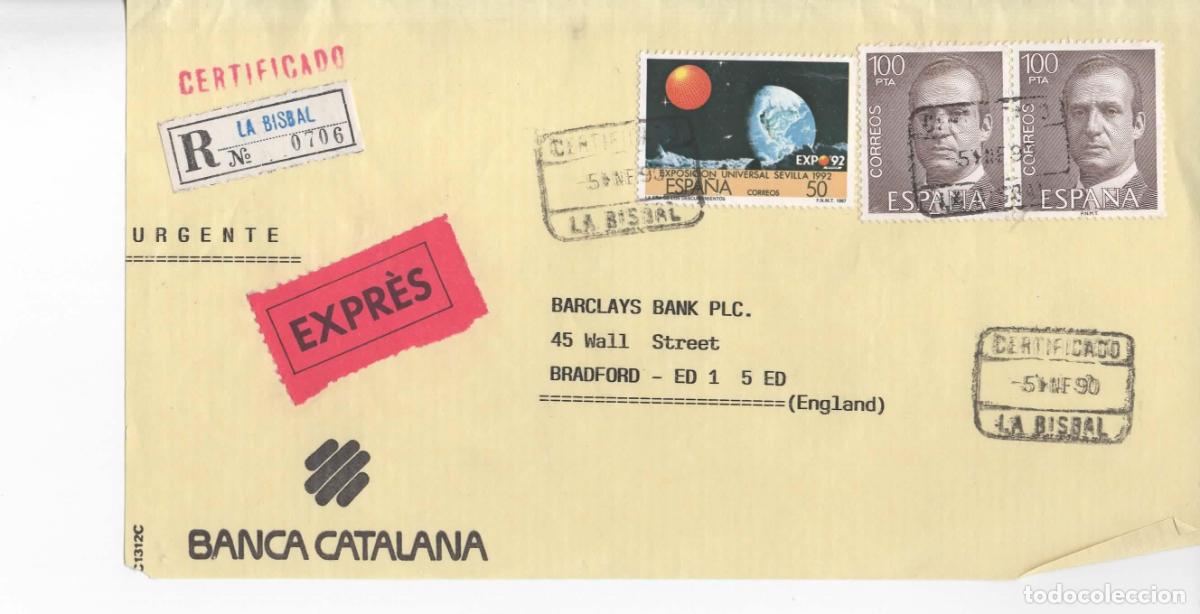 Sellos: LA BISBAL GERONA FRONT CERTIFICADA 1990 - Foto 1