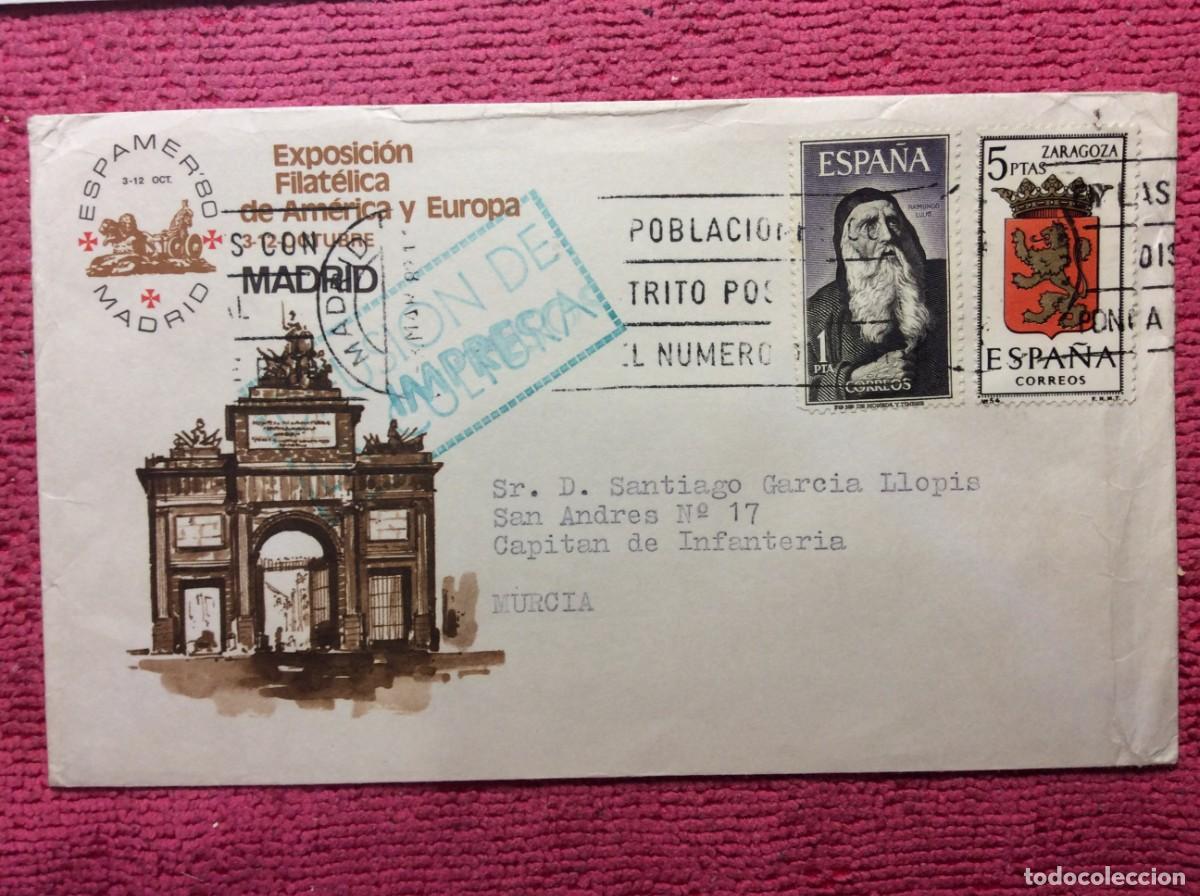 Sellos: ESPA&Ntilde;A 1982. CARTA CIRCULADA (1BBV38) - Foto 1