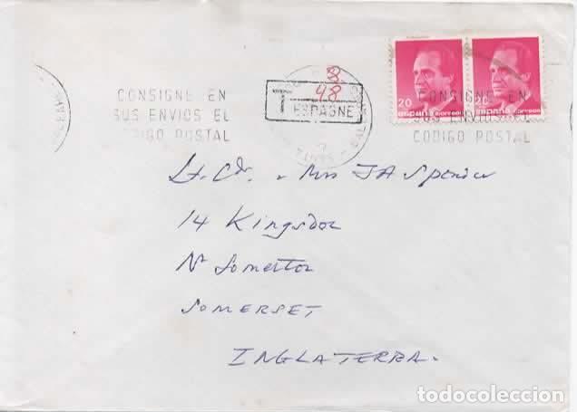 Sellos: SANTA EULALIA BALEARES A INGLATERRA TASADA UNDERPAID - Foto 1