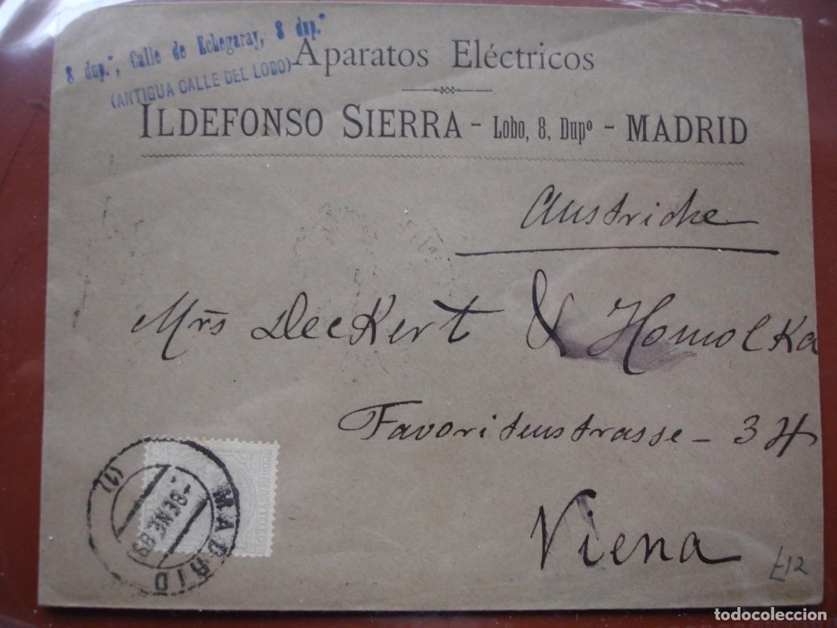 Sellos: SOBRE MADRID VIENA ILDEFONSO SIERRA - Foto 1