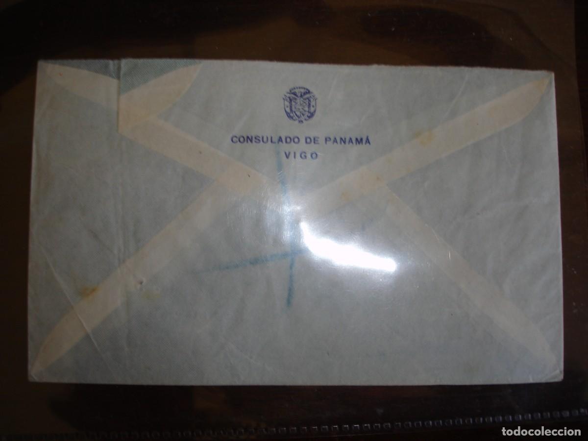 Sellos: SOBRE CONSULADO PANAMA VIGO LONDRES - Foto 2