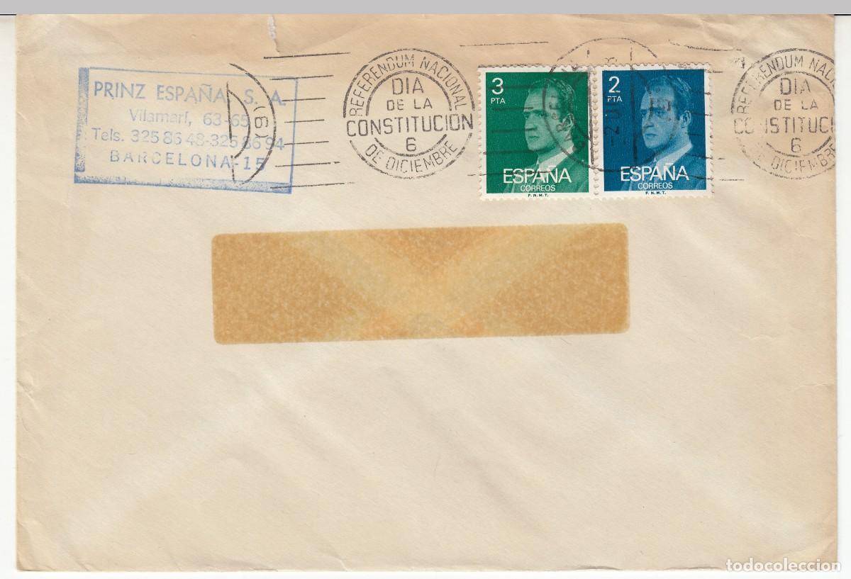 Sellos: 1978 MATASELLOS DIA DE LA CONSTITUCION BARCELONA - Foto 1