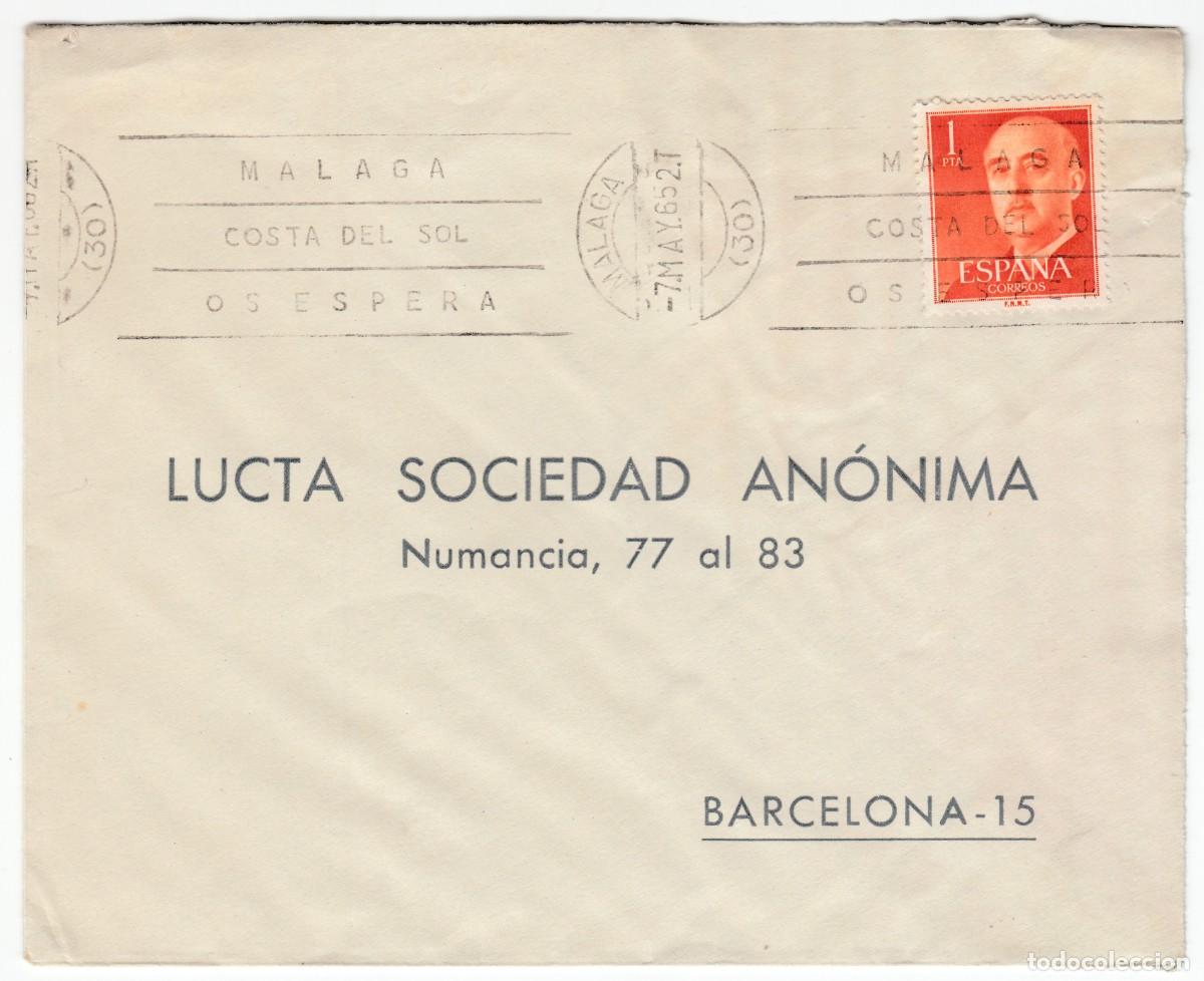 Sellos: 1965 MATASELLOS MALAGA COSTA DEL SOL OS ESPERA - Foto 1