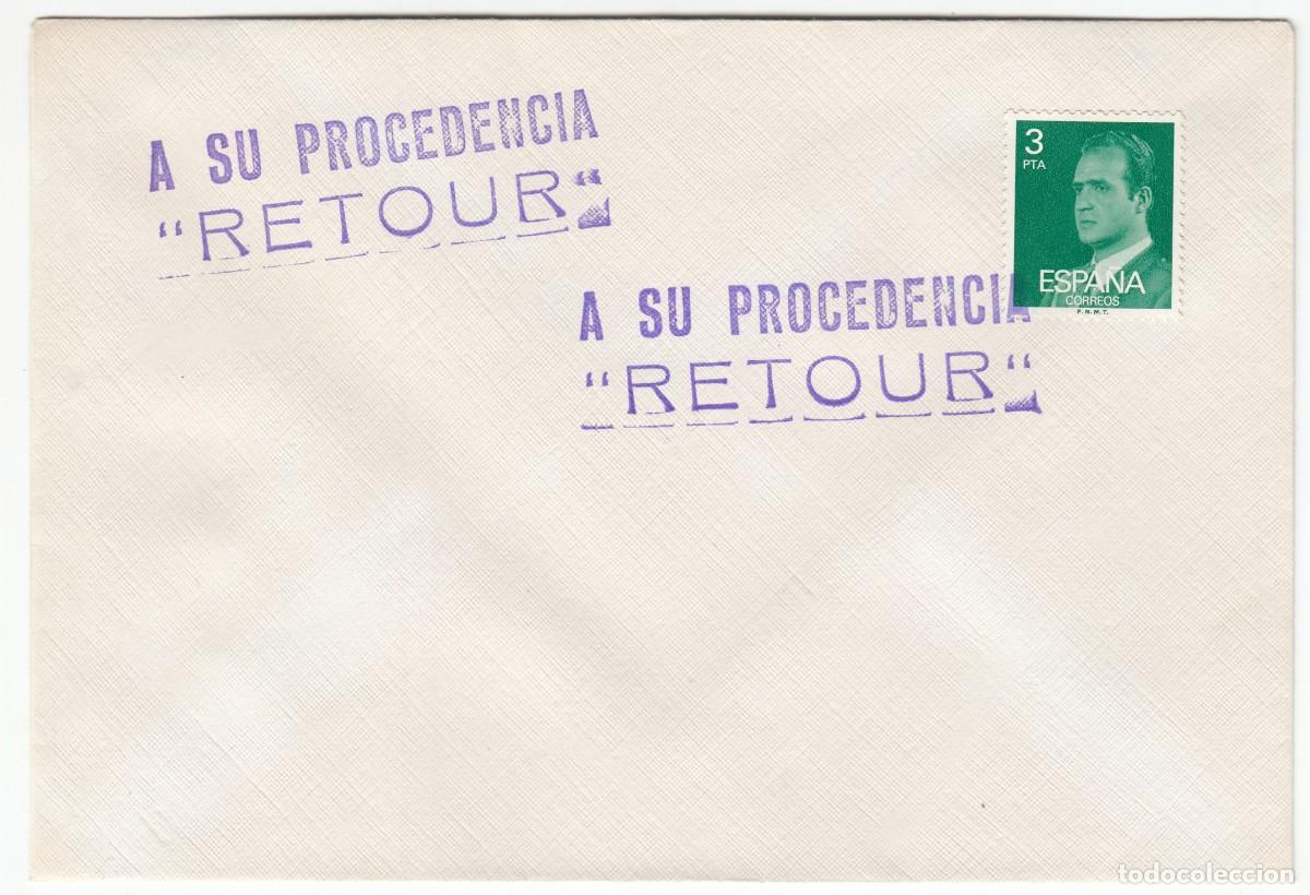 Sellos: SOBRE CON MARCA POSTAL A SU PROCEDENCIA RETOUR - Foto 1