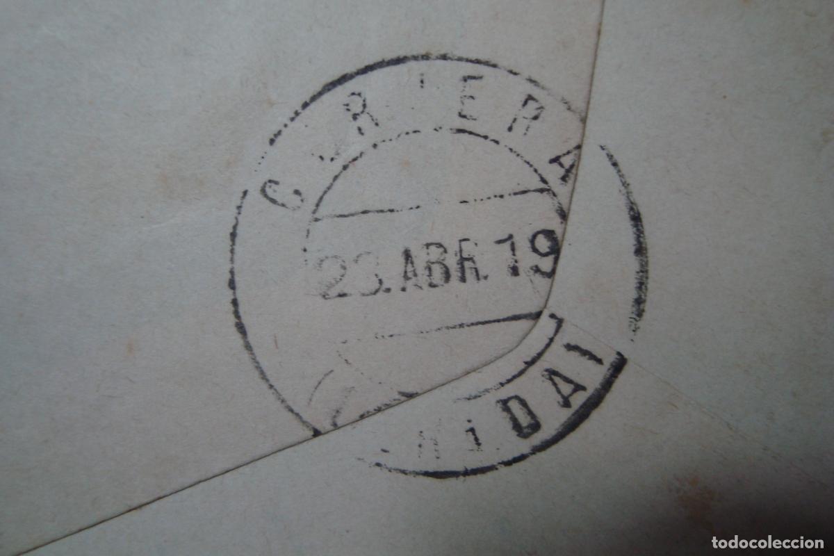 Sellos: ANTIGUO SOBRE CIRCULADO GUISONA LERIDA 1919 - Foto 3
