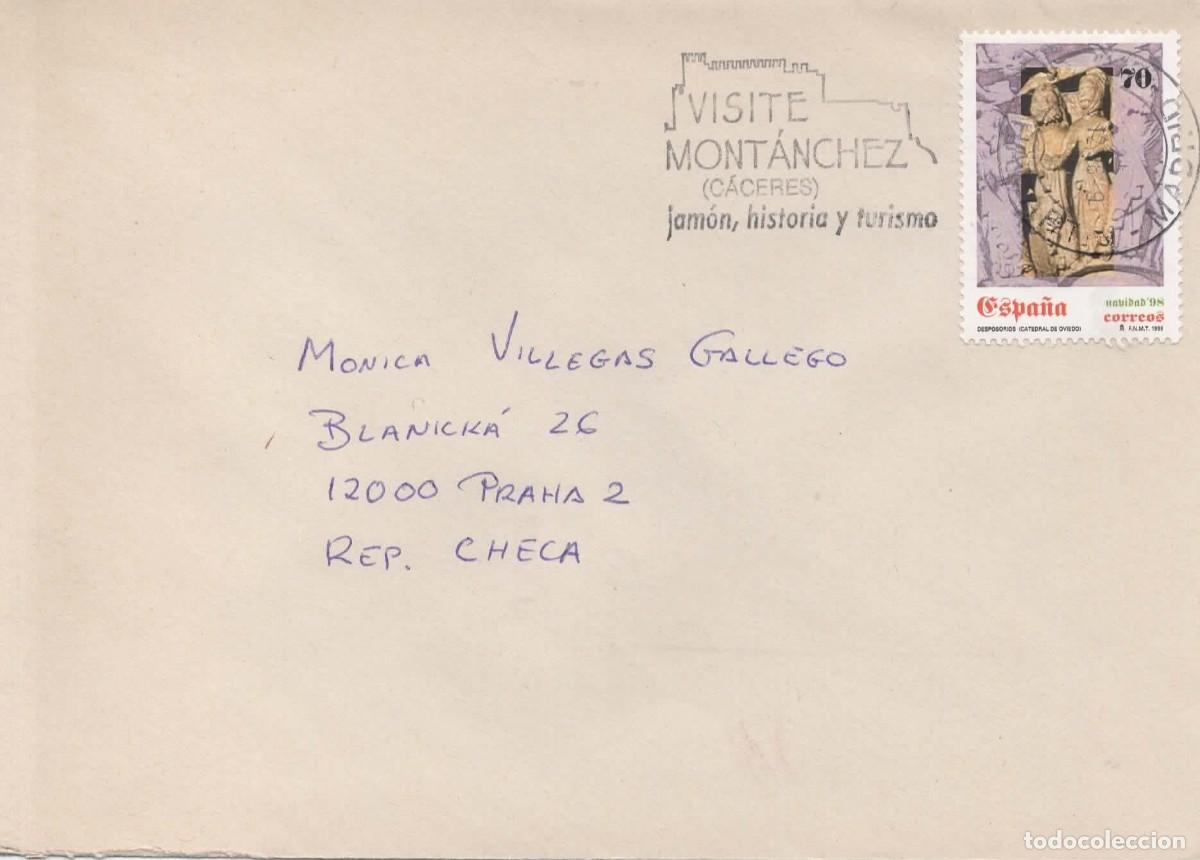 Sellos: MADRID RODILLO VISITE MONTANCHEZ CACERES 1999 - Foto 1
