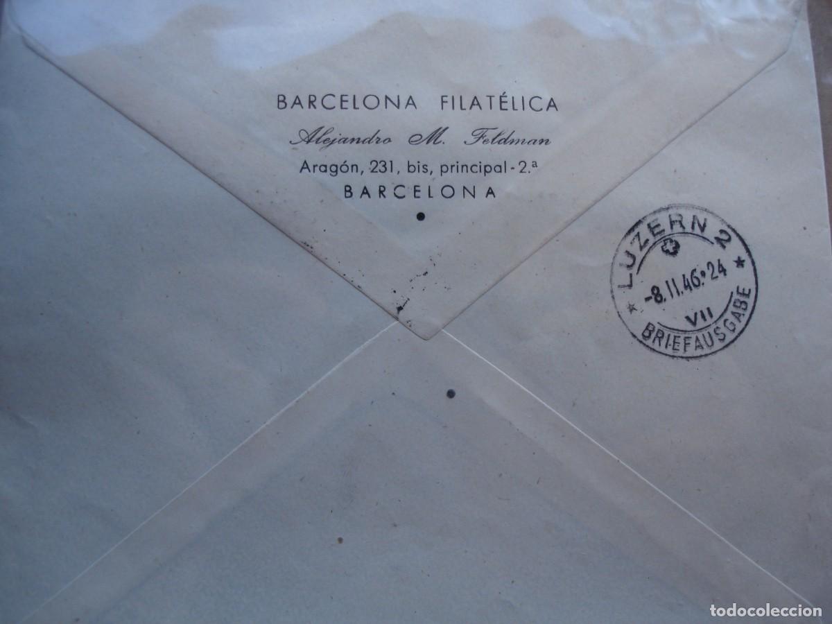 Sellos: SOBRE CIRCULADO BARCELONA SUIZA - Foto 2