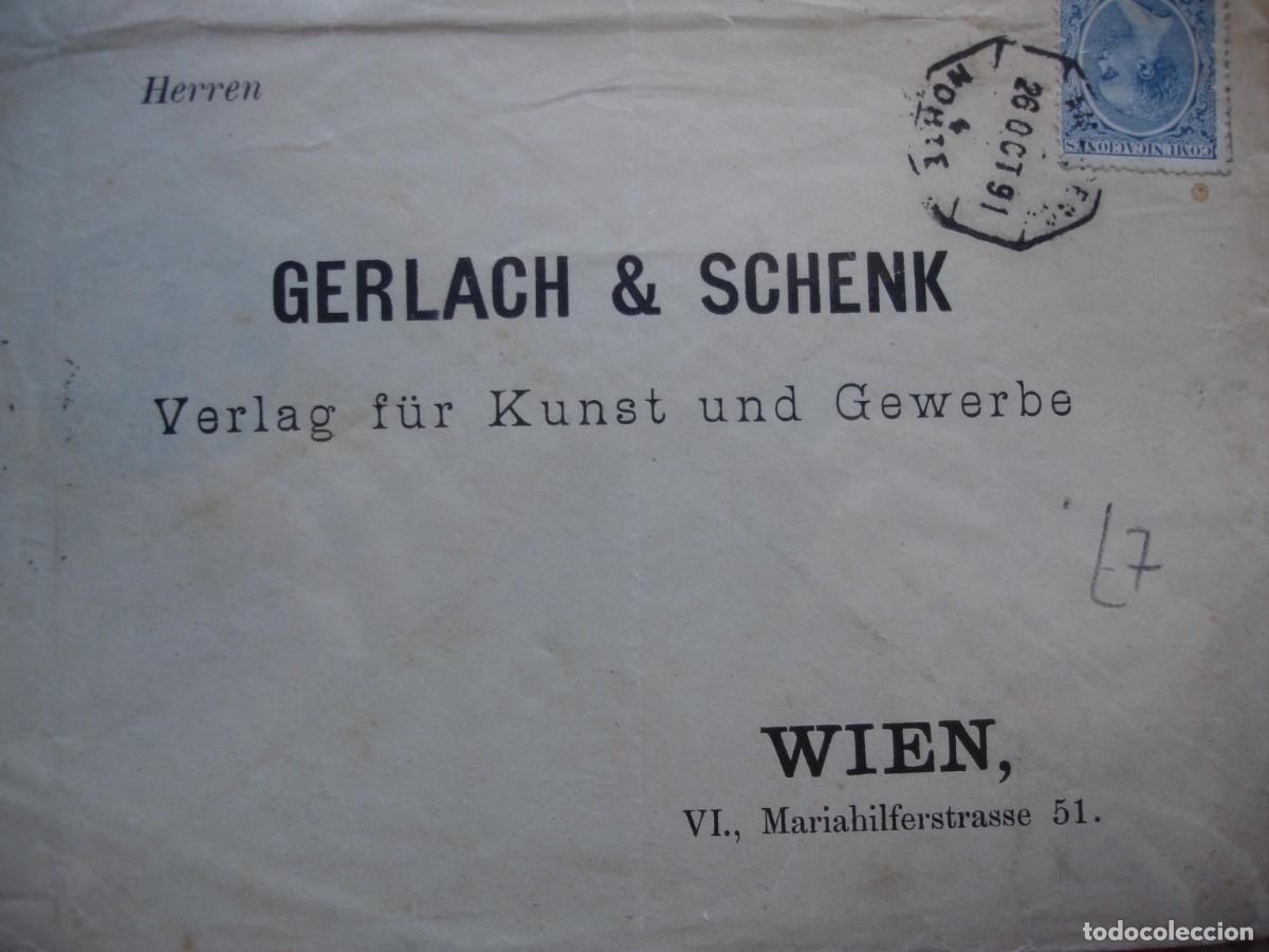 Sellos: SOBRE CIRCULADO 1891 ALEMANIA - Foto 1