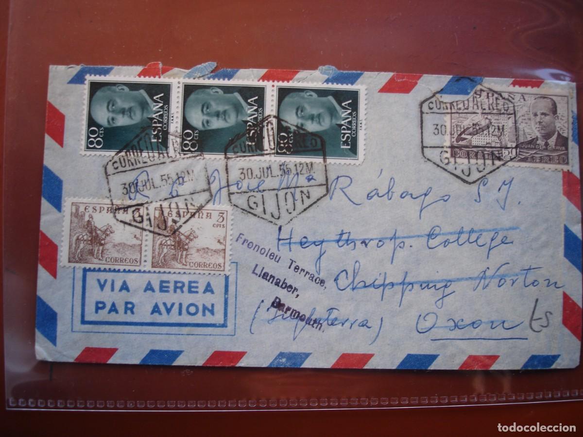 Sellos: SOBRE CIRCULADO GIJON INGLATERA - Foto 1