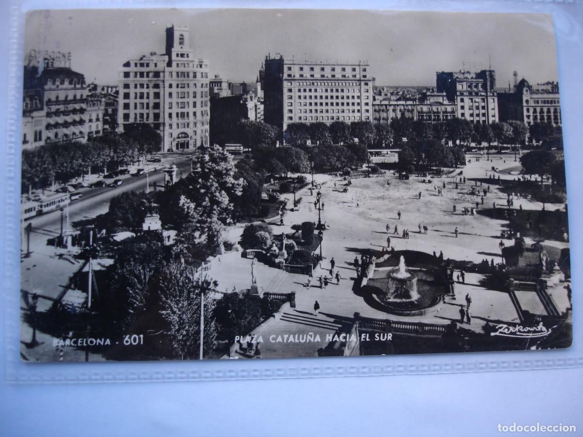 Sellos: TARJETA POSTAL CIRCULADA BARCELONA SUIZA DEVUELTA - Foto 2