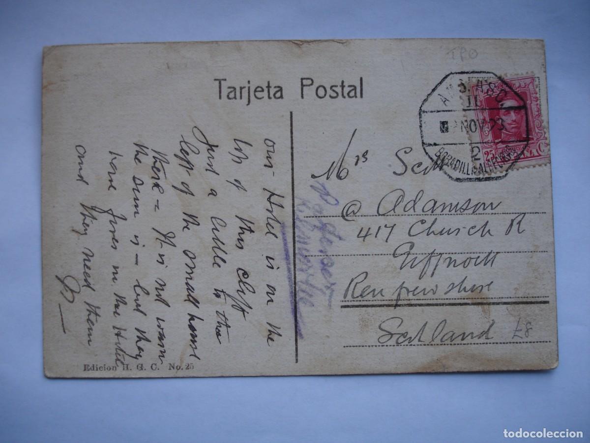 Sellos: TARJETA POSTAL CIRCULADA ESPA&Ntilde;A BELGICA - Foto 1