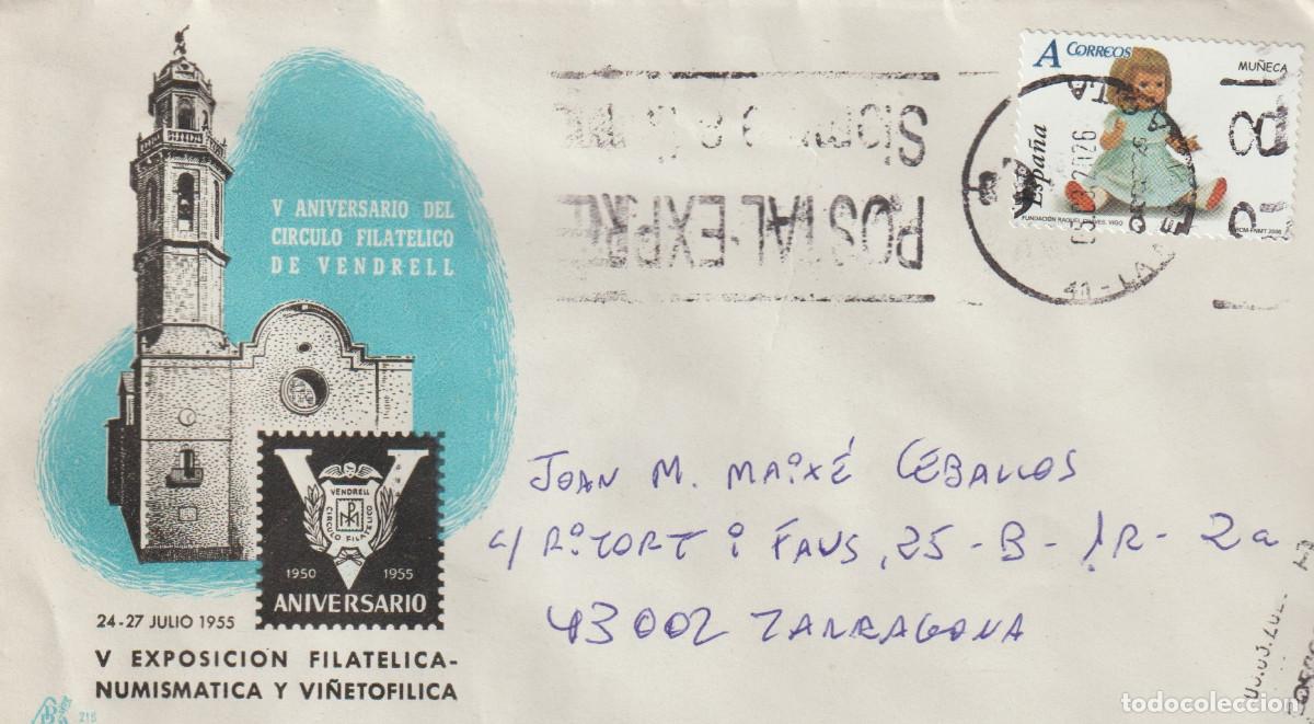 Sellos: SOBRE ANIVERSARIO CIRCULO FILATELICO EL VENDRELL