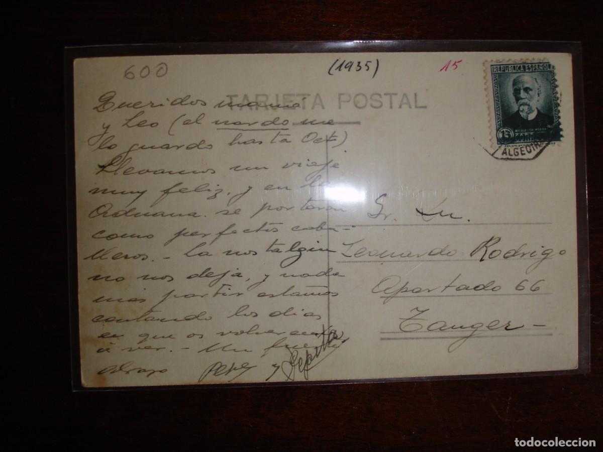 Sellos: TARJETA POSTAL CIRCULADA ALGECIRAS CADIZ TANGER
