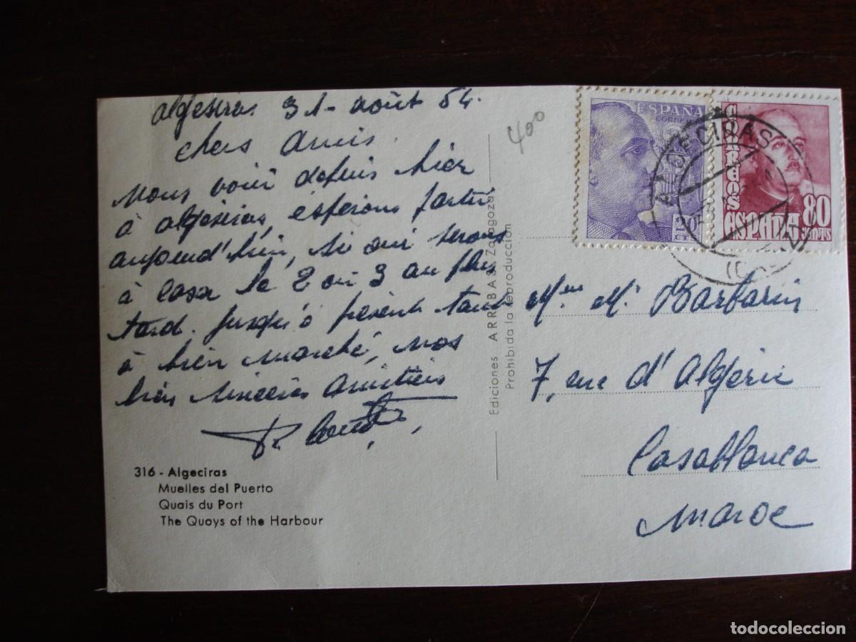Sellos: TARJETA POSTAL CIRCULADA ALGECIRAS CADIZ MARRUECOS