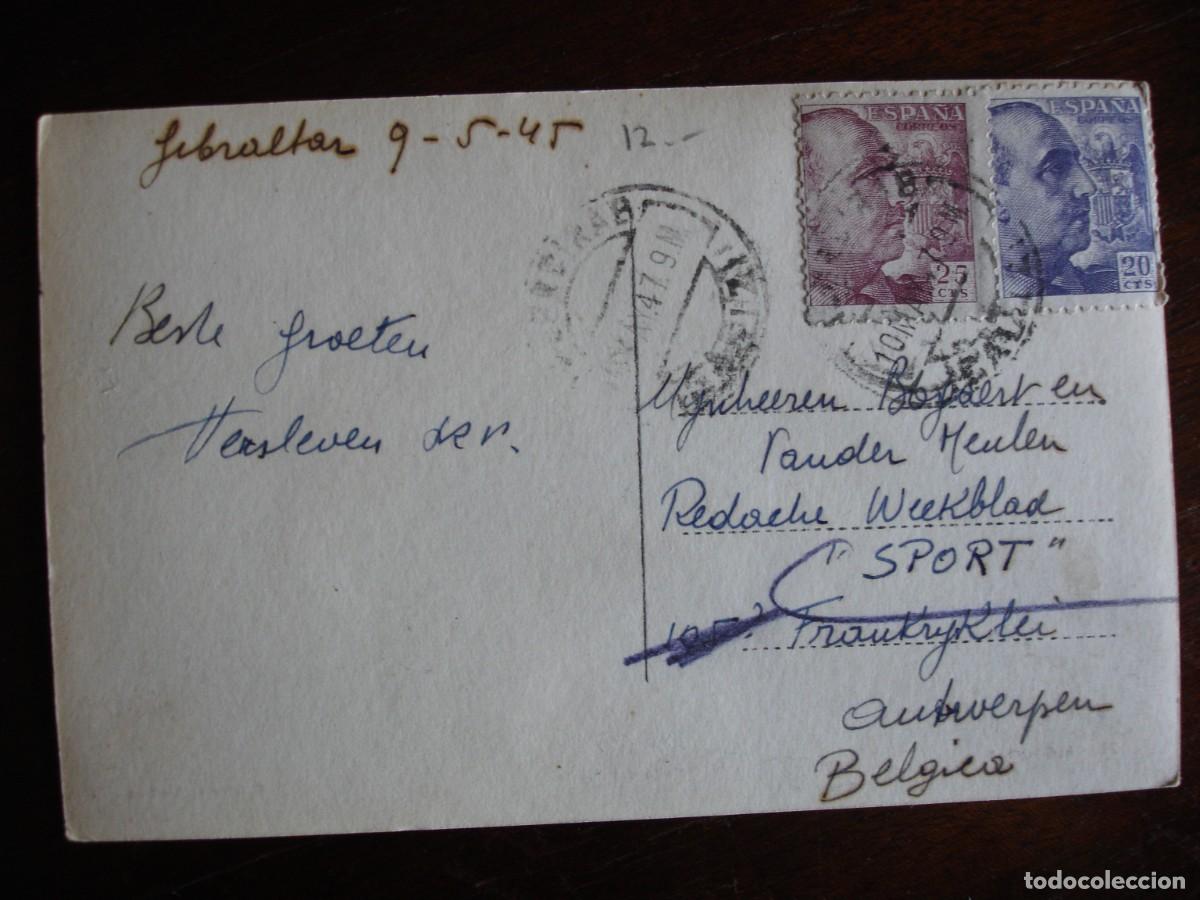 Sellos: TARJETA POSTAL CIRCULADA ALGECIRAS CADIZ BELGICA