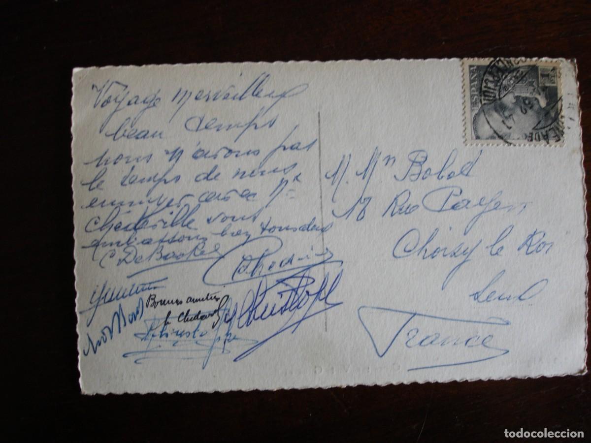 Sellos: TARJETA POSTAL CIRCULADA LA LINEA DE LA CONCEPCION CADIZ FRANCIA