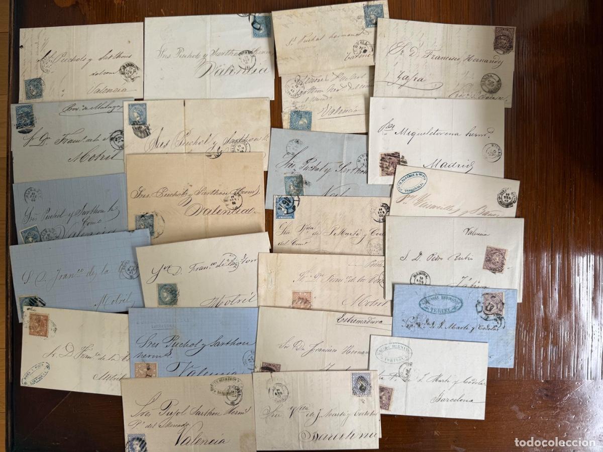Sellos: LOTE 44 CARTAS 1856-1878.